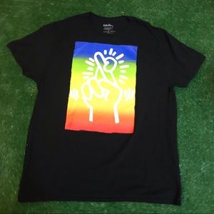 Keith Haring Foundation Fingers Crossed tee XL